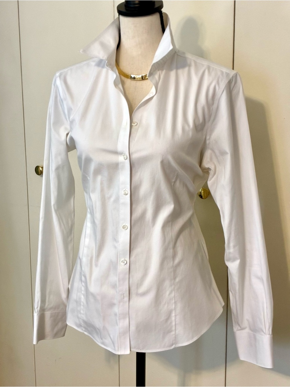 Brooks Brothers Fitted Non-Iron White Button-Down Shirt - Picture 7 of 9